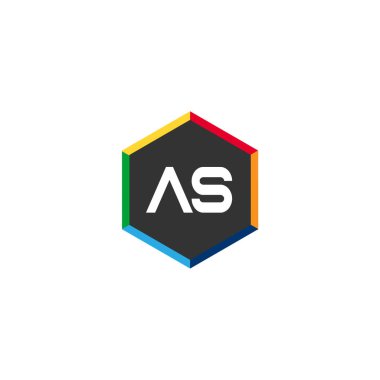 İlk Harf AS Logo Şablonu Tasarımı