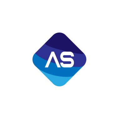 İlk Harf AS Logo Şablonu Tasarımı