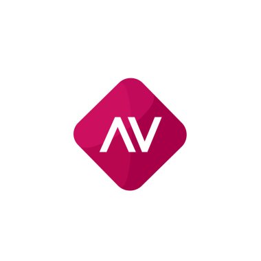 İlk Harf AV Logo Şablonu Tasarımı