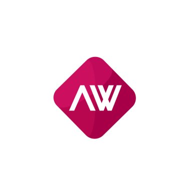 İlk mektup Ah Logo tasarım şablonu