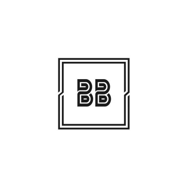 Initial Letter BB Logo Template Design clipart