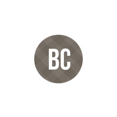 İlk mektup M.ö. Logo tasarım şablonu