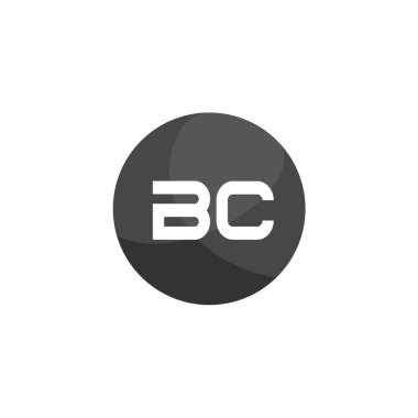 İlk mektup M.ö. Logo tasarım şablonu