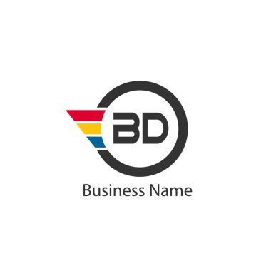İlk Harf BD Logo Şablonu Tasarımı