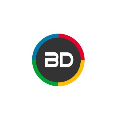 İlk Harf BD Logo Şablonu Tasarımı