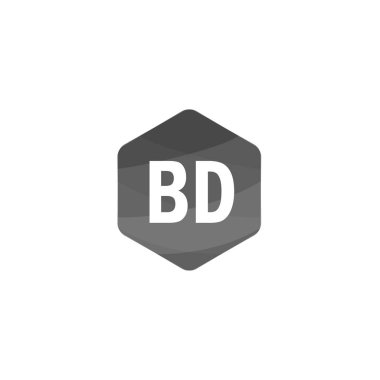 İlk Harf BD Logo Şablonu Tasarımı
