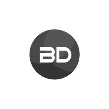 İlk Harf BD Logo Şablonu Tasarımı
