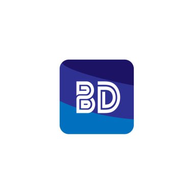 İlk Harf BD Logo Şablonu Tasarımı