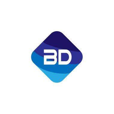 İlk Harf BD Logo Şablonu Tasarımı