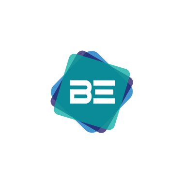 Başlangıç Harfi BE Logo Şablonu Tasarımı