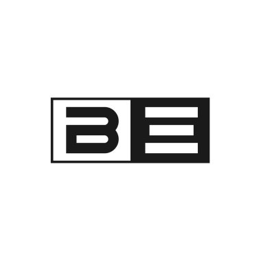 Başlangıç Harfi BE Logo Şablonu Tasarımı