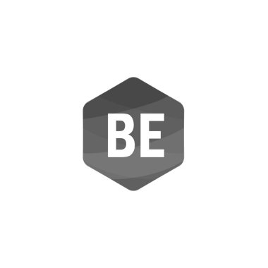 Başlangıç Harfi BE Logo Şablonu Tasarımı