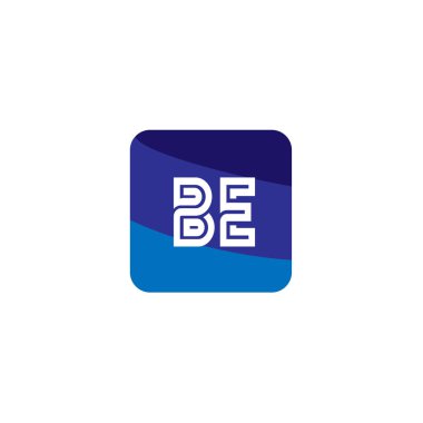 Başlangıç Harfi BE Logo Şablonu Tasarımı