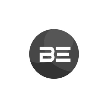 Başlangıç Harfi BE Logo Şablonu Tasarımı
