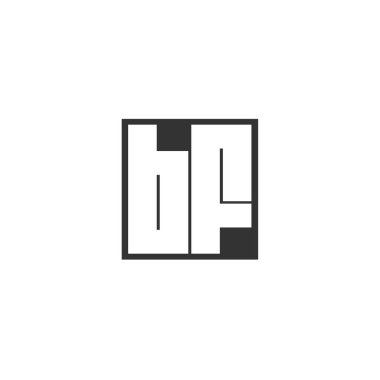 İlk harf Bf Logo tasarım şablonu