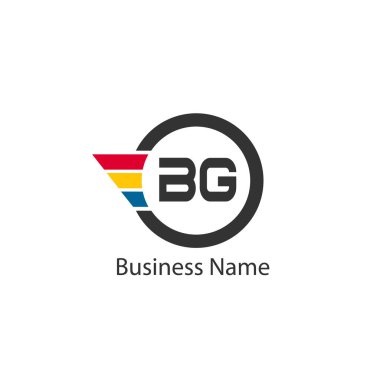 İlk harf Bg Logo tasarım şablonu
