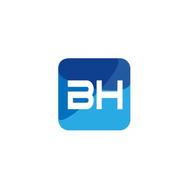 İlk harf Bh Logo tasarım şablonu