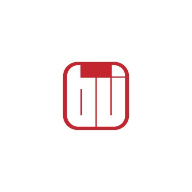 İlk harf Bj Logo tasarım şablonu