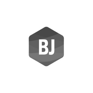İlk harf Bj Logo tasarım şablonu