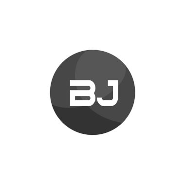 İlk harf Bj Logo tasarım şablonu