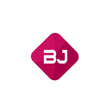İlk harf Bj Logo tasarım şablonu