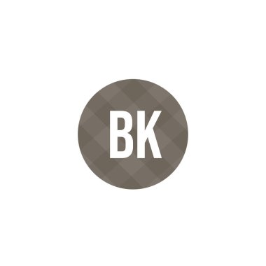 İlk harf Bk Logo tasarım şablonu