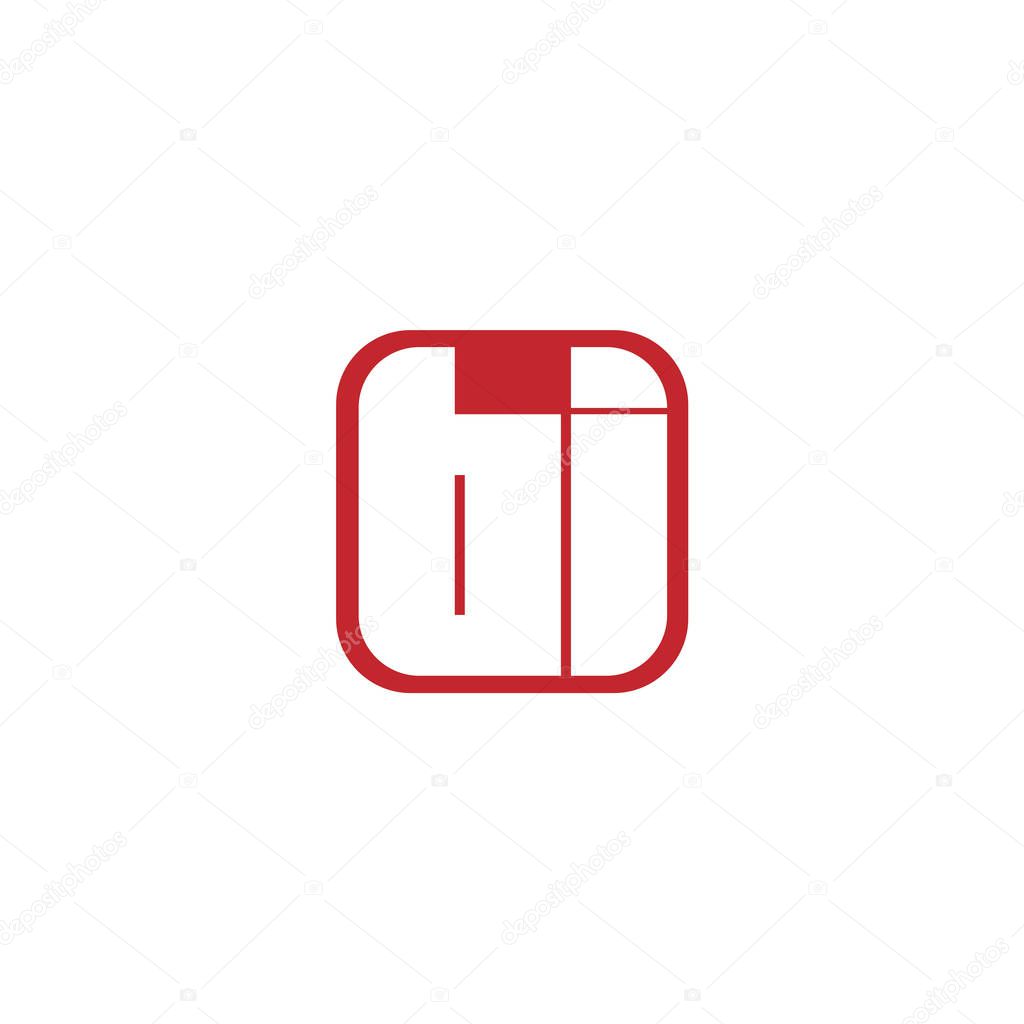 Initial Letter BI Logo Template Design