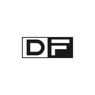 İlk Harf DF Logo Şablonu Tasarımı