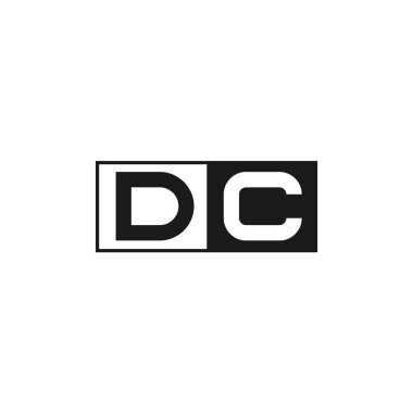 İlk harf Dc Logo tasarım şablonu