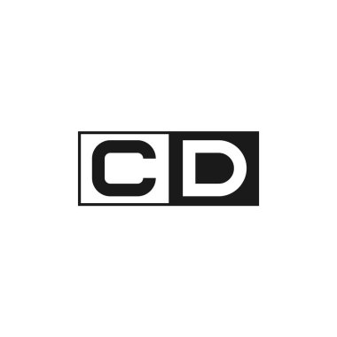 İlk harfini Cd Logo tasarım şablonu