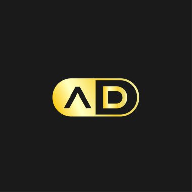 İlk harf reklam Logo tasarım şablonu