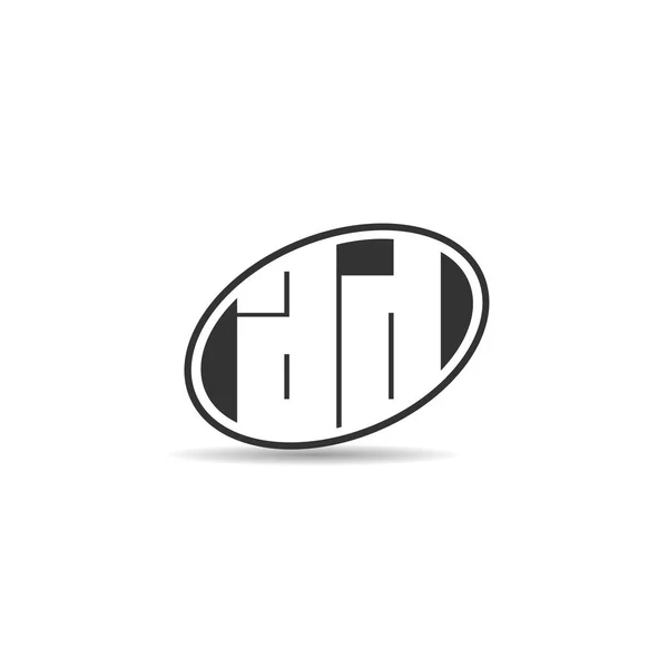 Początkowe Litery Logo Szablon Projektu — Wektor stockowy