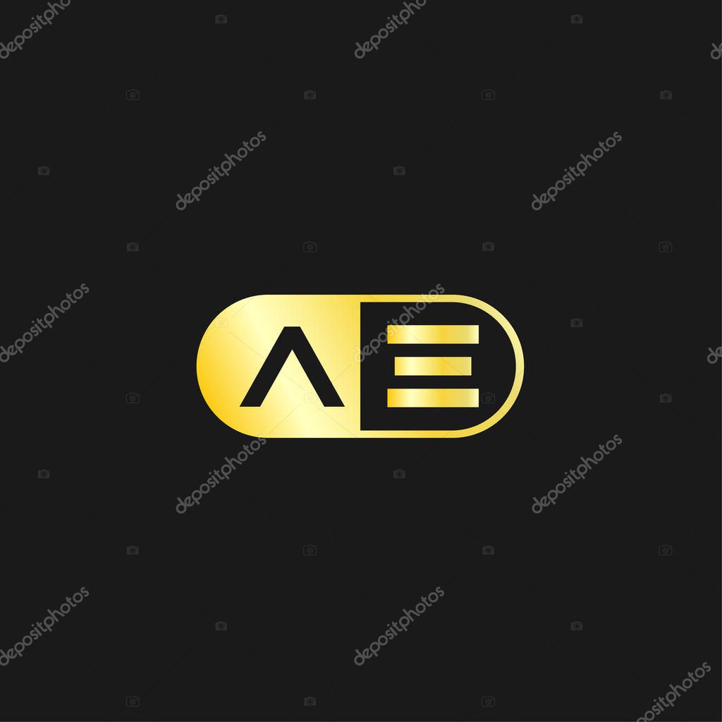 Initial Letter AE Logo Template Design