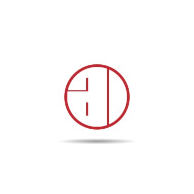 İlk harfini Al Logo tasarım şablonu