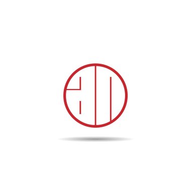 İlk harf Logo tasarım şablonu