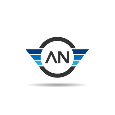 İlk harf Logo tasarım şablonu