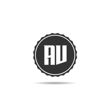 İlk Harf AV Logo Şablonu Tasarımı