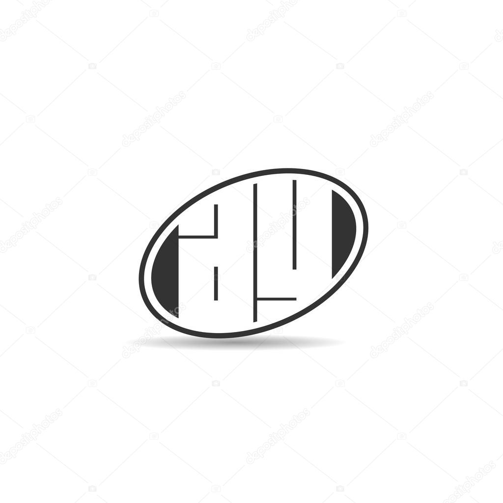 Initial Letter AY Logo Template Design