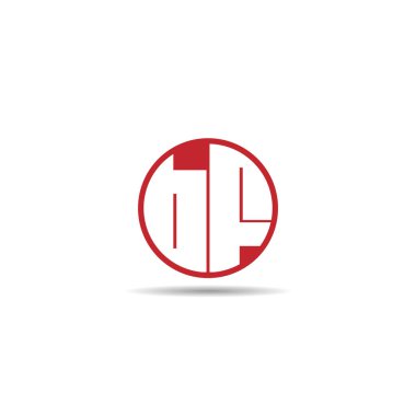 İlk harf Bf Logo tasarım şablonu