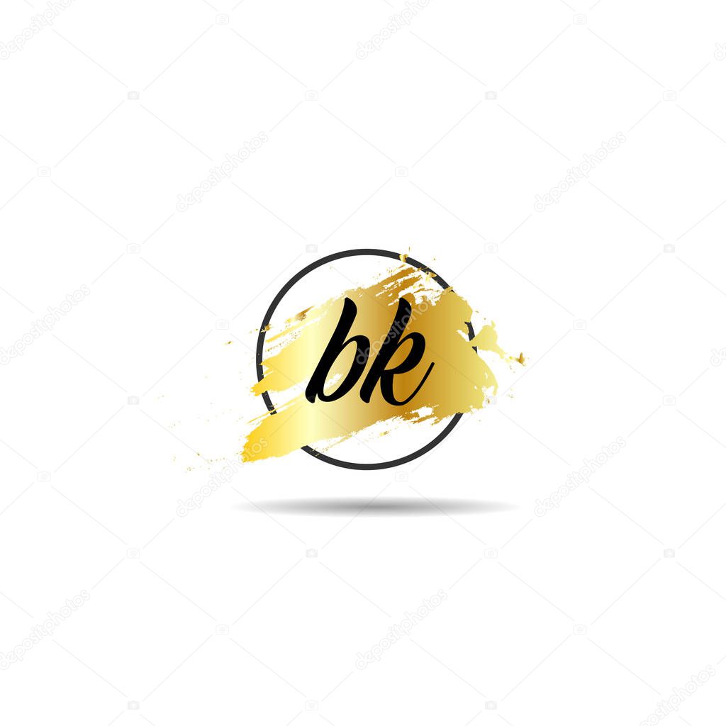 Initial Letter BK Logo Template Design
