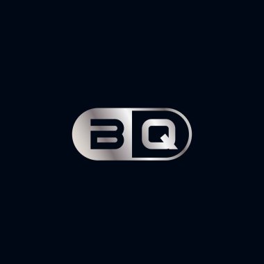 İlk harf Bq Logo tasarım şablonu