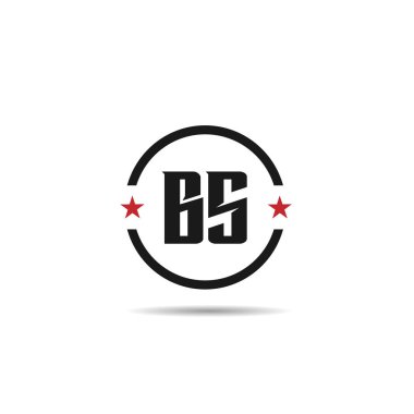 Başlangıç Harfi BS Logo Şablonu Tasarımı