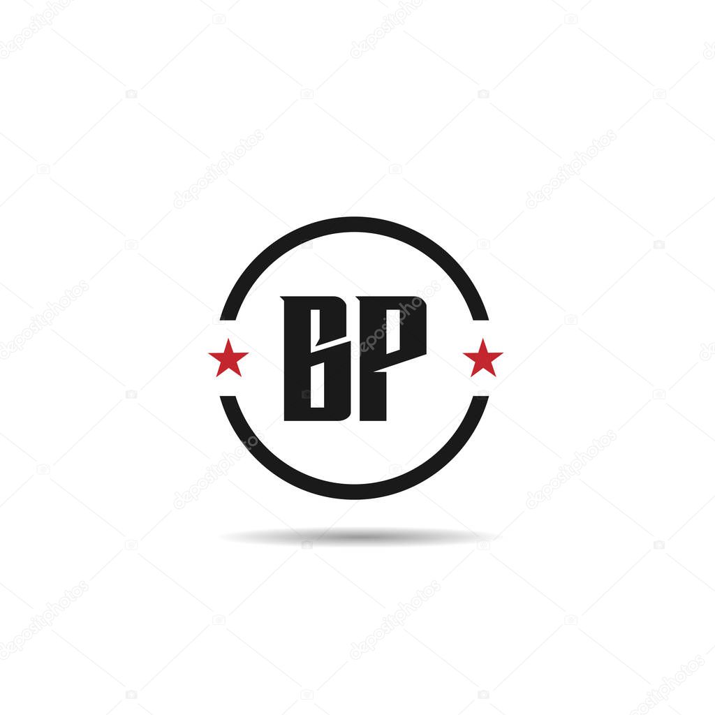 Initial Letter BP Logo Template Design