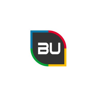 Modern ve minimalist ilk mektup Bu Logo şablonu tasarım