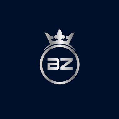 İlk harf Bz Logo tasarım şablonu