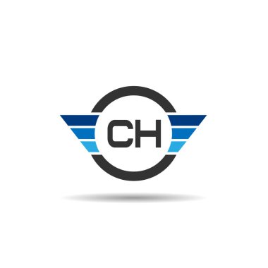 İlk harfi Ch Logo tasarım şablonu