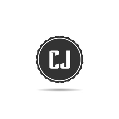 İlk harf Cj Logo tasarım şablonu
