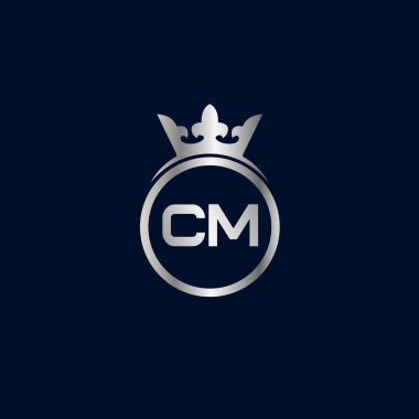 İlk Harf CM Logo Şablonu Tasarımı