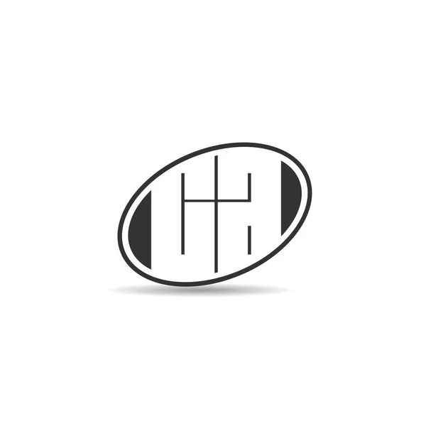 Modèle Logo Lettre Minimaliste Moderne — Image vectorielle