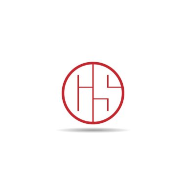 İlk harf Cs Logo tasarım şablonu